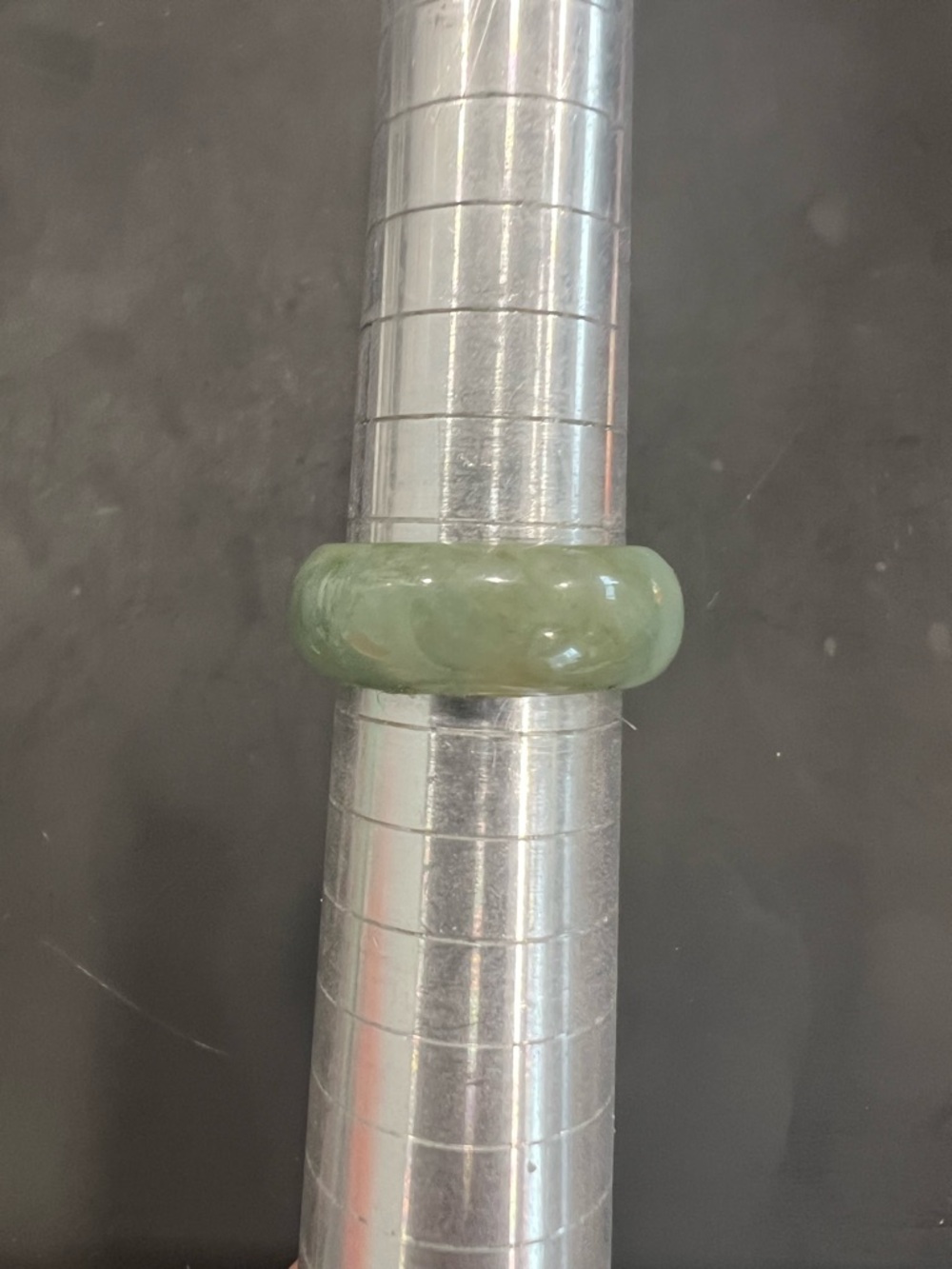 Green Jade Band Ring - Women Jewelry - Picture 2 of 4